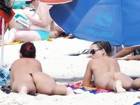 Another day at the nude beach with my girl.