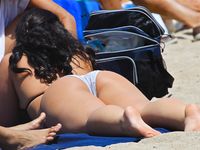 Here we are on our first trip to the nude beach
