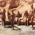 girl relaxing on nude beach