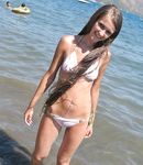 girl in holydays at the nude beach...