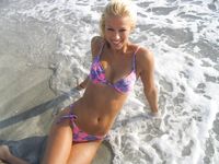 Floral Beach Chair Session at a Sandy Nude Beach