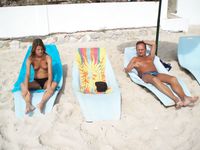 Both beautiful and sad, the end of a perfect day on a nude beach in Tulum Mexico