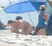 Everyone's looking at this sexy slim adult naturist