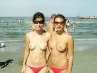 Black Sea Nude Beach - sharp boobs