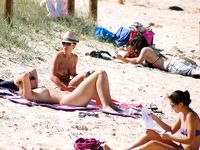 Hot adult naturists make this nude beach even hotter