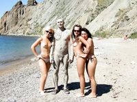 Hot adult naturists make this nude beach even hotter