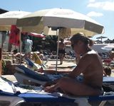 Amazing young nudists touch each other's bodies