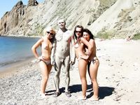 Cumming at the nude beach