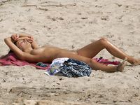 a few shots from the girl who was in front of me in my favourite nudist beach.
