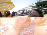 Curvy young nudist lets the sun kiss her body