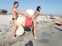 Hot girl nudists make this nudist beach even hotter