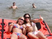 Exhibitionist Wife Teasing Nude Beach Voyeurs Next To Hubby