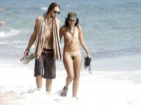 A desert beach, not a nude beach.