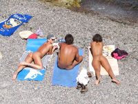 A desert beach, not a nude beach.