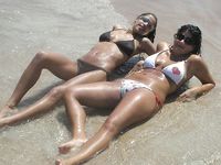 Black Sea Nude Beach - sharp boobs