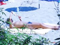 My wife topless beach in France