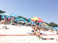 My wife topless beach in France