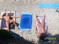 Topless Amateur: Grandma At Sea