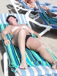 Hidden cam on beach topless adult