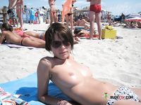 More beautiful topless beach women