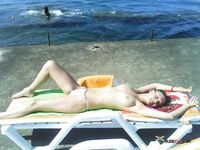 More beautiful topless beach women