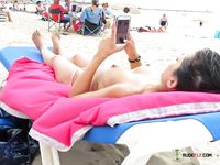 Topless Wife: Walking At The Beach