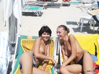 Topless Friend: Astrid At The Beach