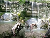 Nudes At A Waterfall