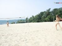 the plage and the sand nudists