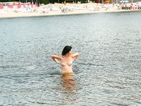 Check out gorgeous  nudists having some fun