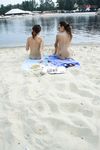 Past the Pink Frisbee on a Calm Lakeside Nude Beach Path