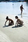 wifey and mate at strand