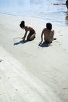 wifey and mate at strand