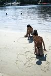 wifey and mate at strand