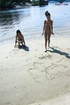 wifey and mate at strand