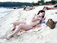 After a swim at the plage