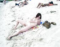 After a swim at the plage