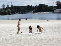 Rafaela super-hot slit at the plage