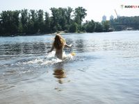 Chilling down at the plage