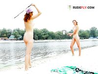 Likes demonstrating at the plage