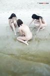 Tracing Shapes Together Where Wet Sand Meets the Shoreline