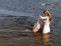 This is a cute naturist woman