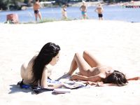 Some damsels tricia a nude plage