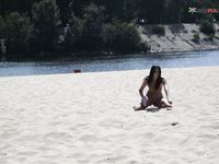First-Ever time nude on the plage