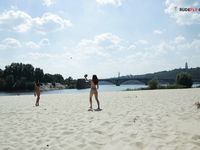 First-Ever time nude on the plage