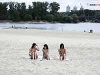 Toying on a wondrous plage.