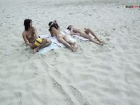 Toying on a wondrous plage.