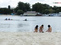 Mitchell mate Latonya, on a strand.