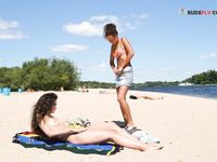 a vey warm letha at the strand