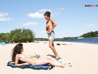 a vey warm letha at the strand